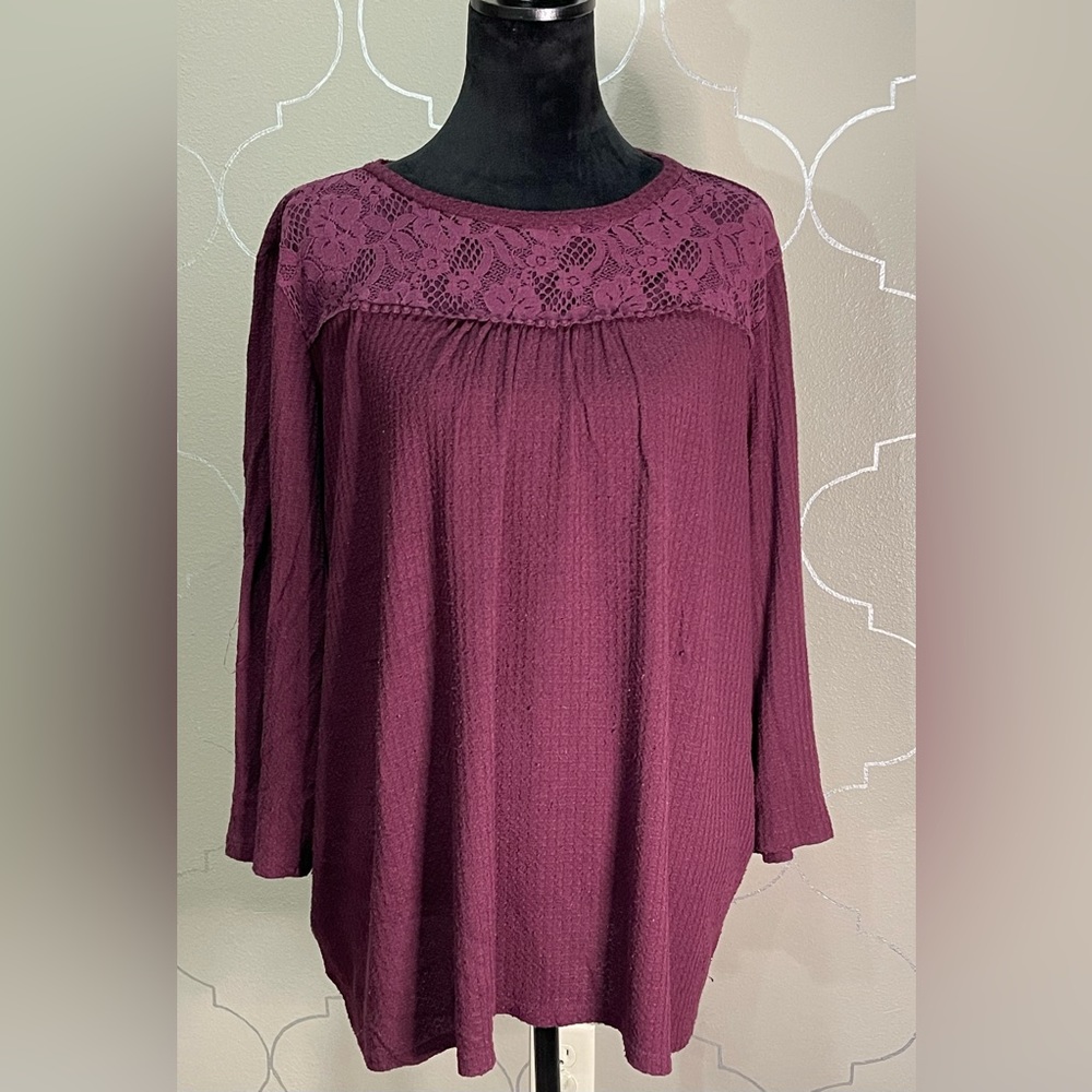 St John’s Bay Purple Top 2X